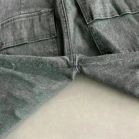 Vintage American Brand Nissi Juniors Gray Pocket Wide Leg Denim Jeans Size 11 - Picture 6 of 12